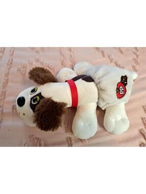 White/Brown Pound Puppy Newborn Plush 2022 Hasbro Fun